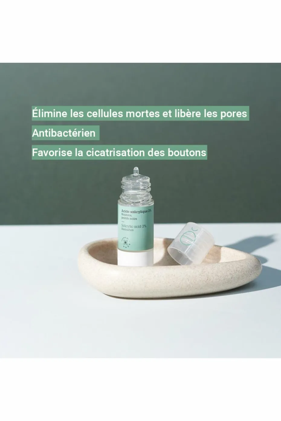 Actif pur Acide salicylique 2% boutons et imperfections