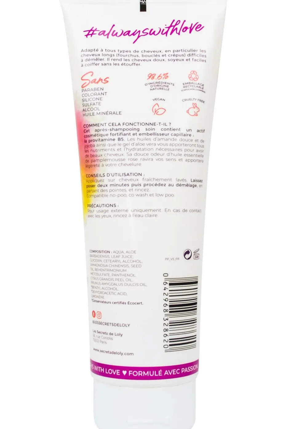 Après-shampoing démêlant Pink Paradise