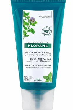 Après-shampoing détox à la Menthe aquatique bio pour cheveux normaux