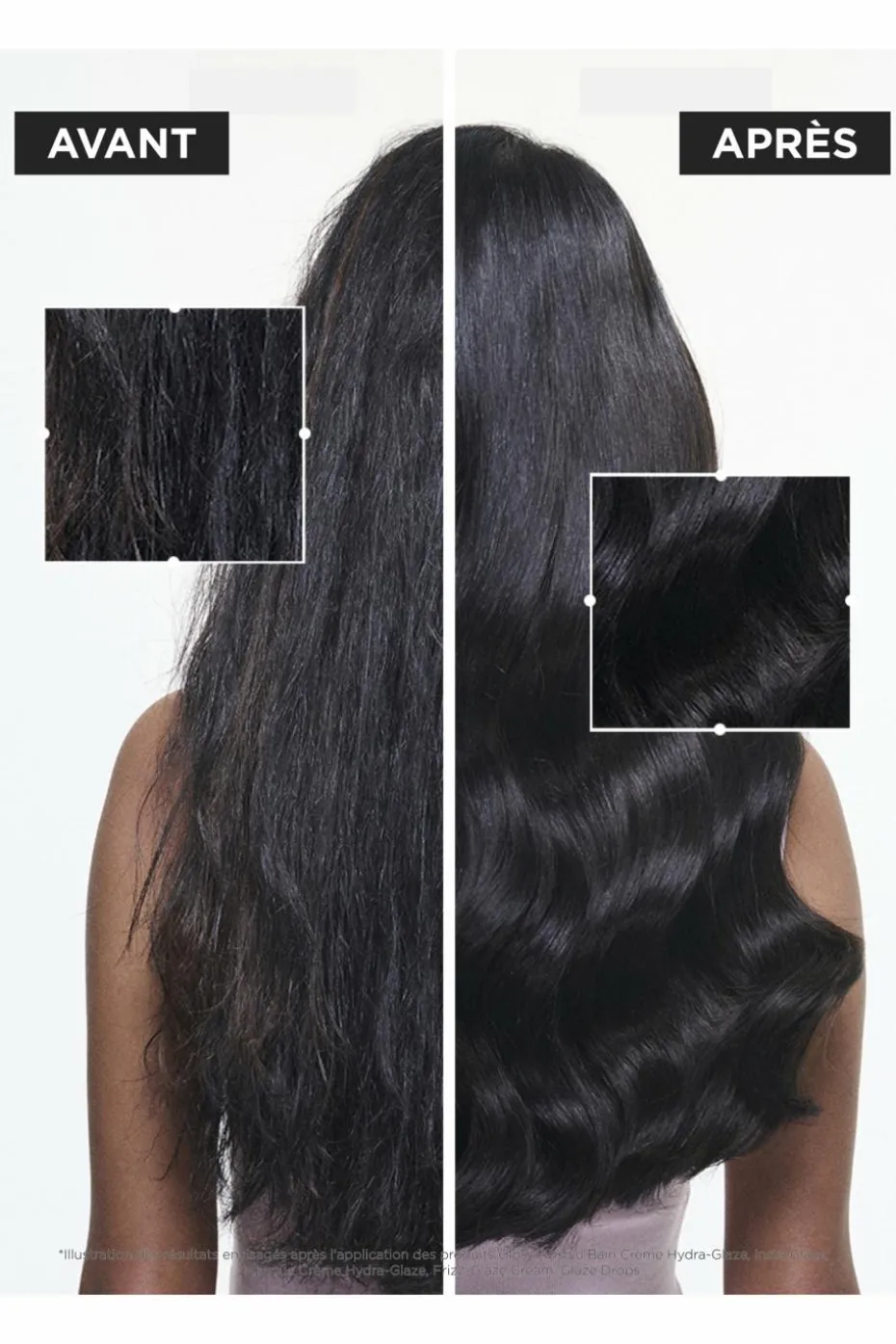 Bain crème hydra-illuminant pour cheveux épais sujets aux frisottis Gloss Absolu