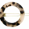 Barrette ronde Ecaille