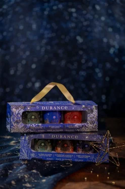 Coffret 3 bougies Au Pied du Sapin, Clémentine Chocolat & Forêt Mystérieuse
