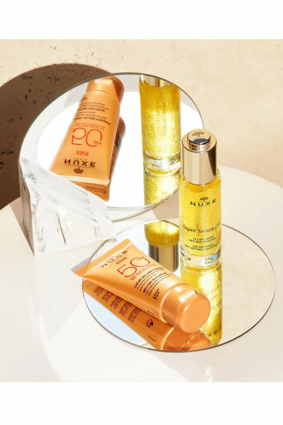 Coffret anti-âge et protection solaire
