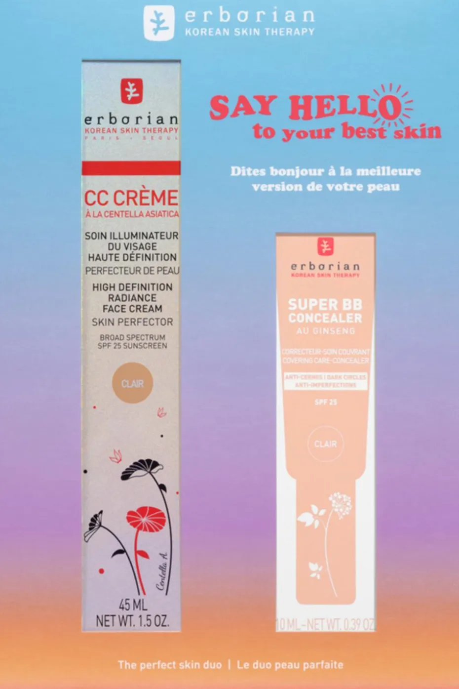 Coffret CC crème & super BB concealer Clair