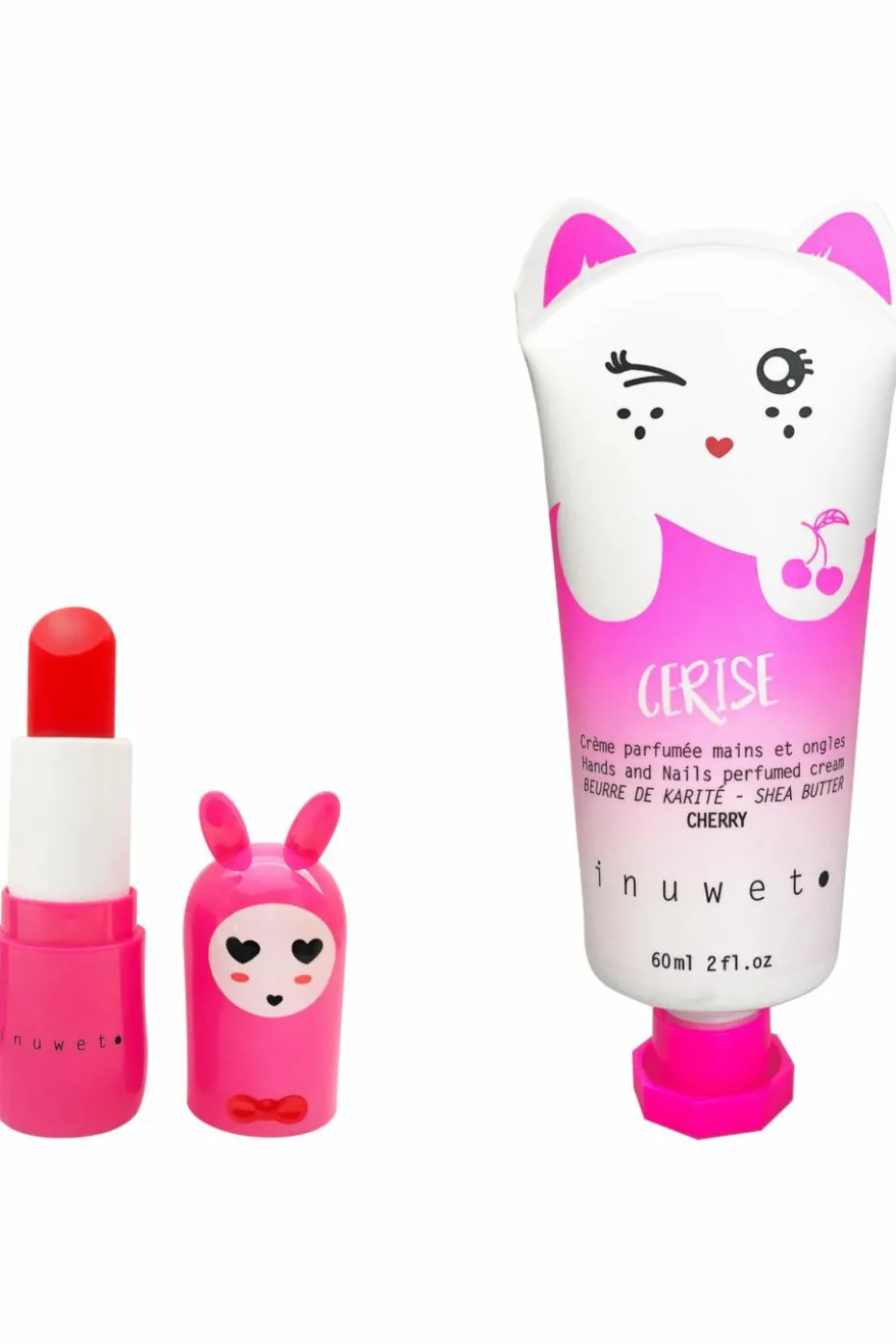 Coffret crème mains & baume à lèvres cerise