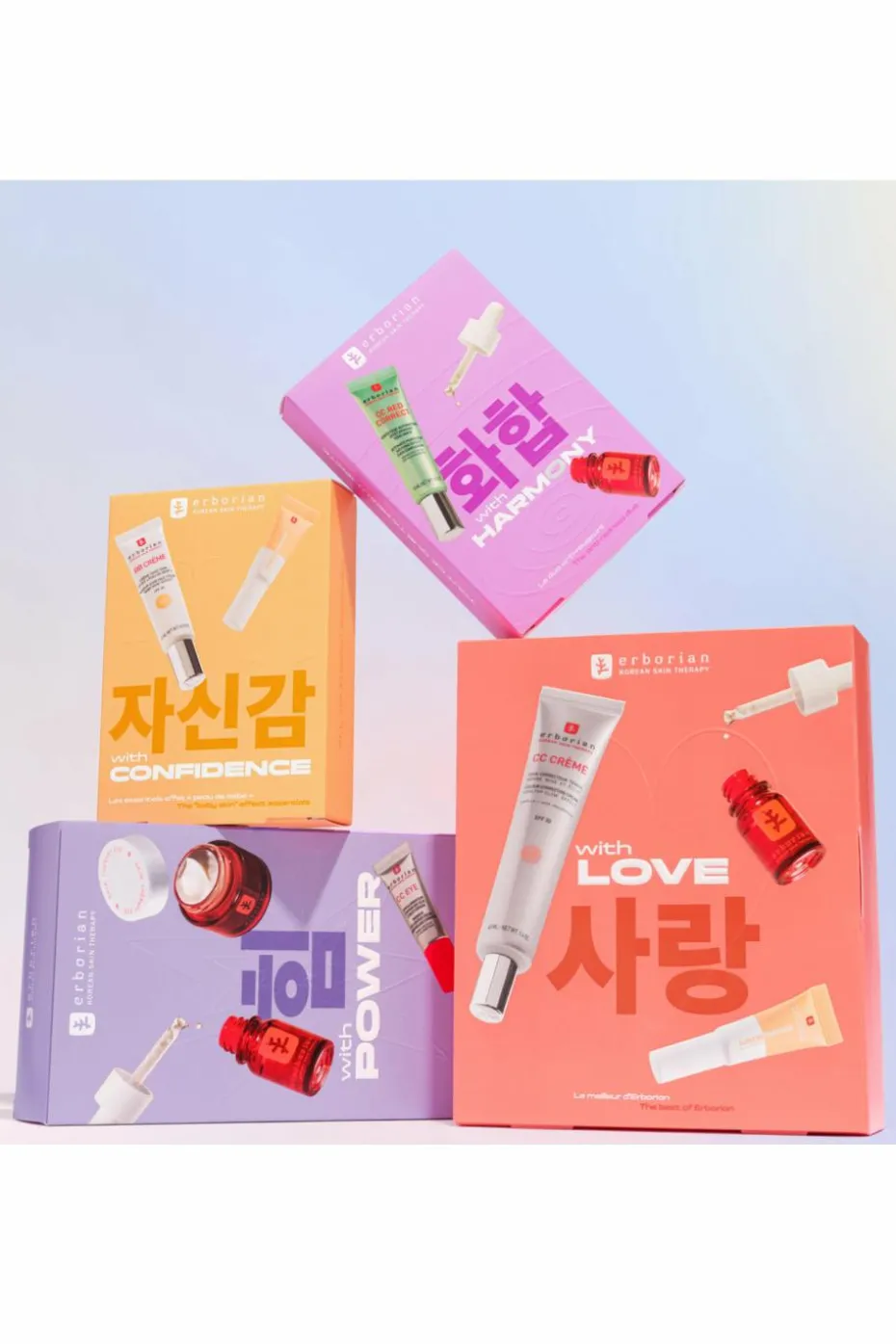 Coffret le meilleur d’Erborian Skin therapy, CC crème & super BB concealer doré
