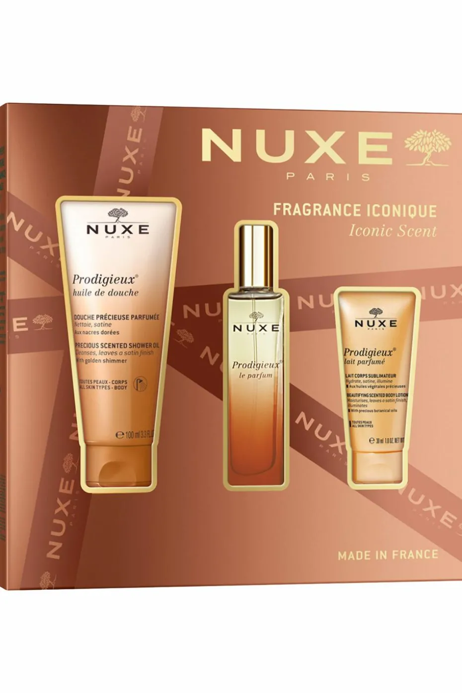 Coffret Noël parfum Le prodigieux avec un soin offert