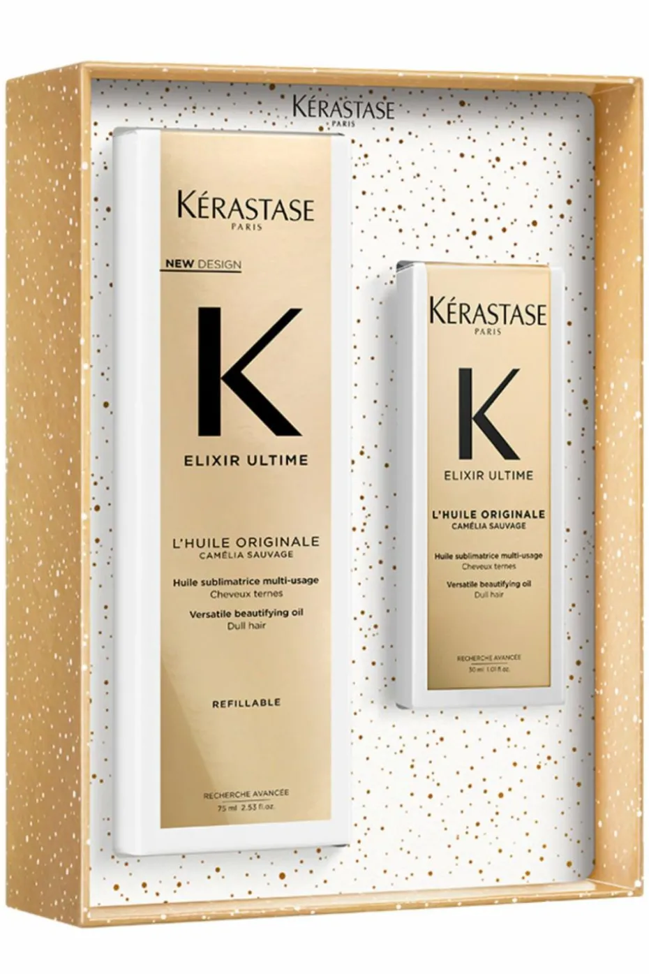 Coffret routine huile pour cheveux secs à très secs Elixir Ultime