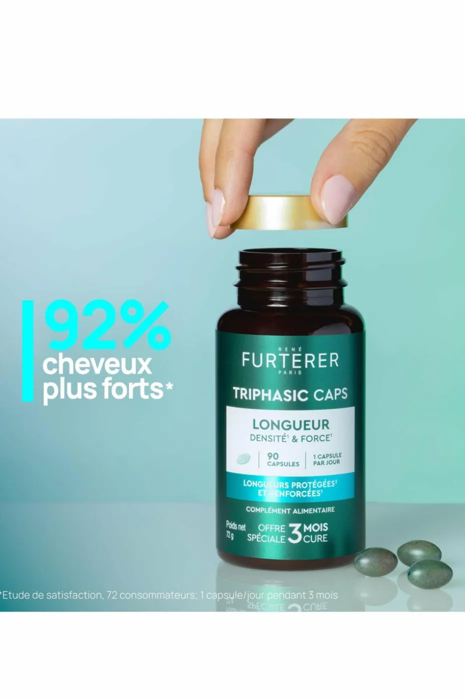 Complément alimentaire longueur Triphasic Caps