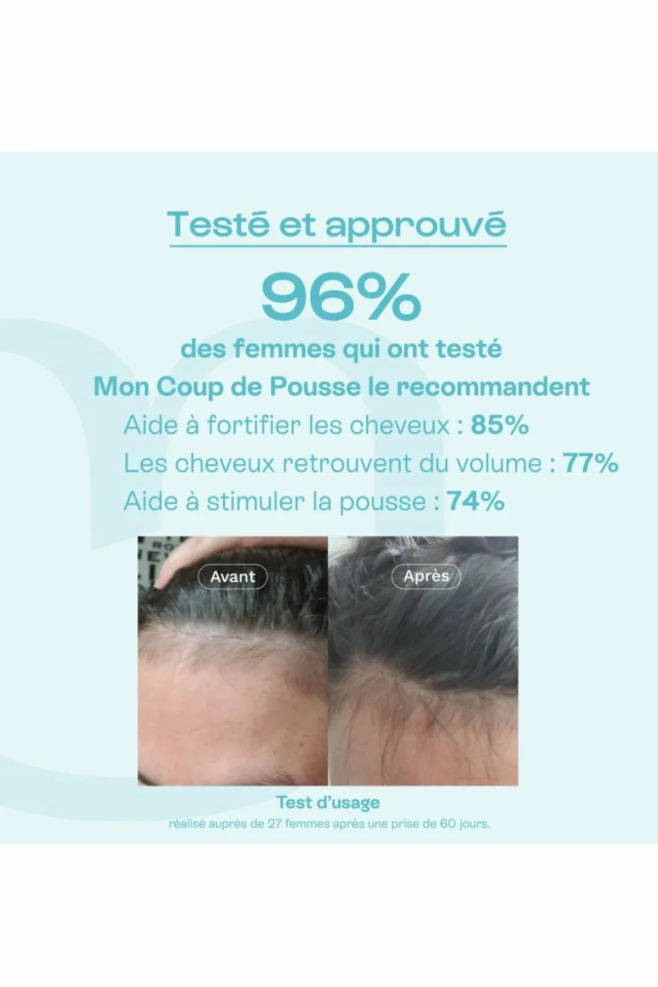 Compléments Alimentaires croissance cheveux Mon Coup de Pousse Nutricosmétique