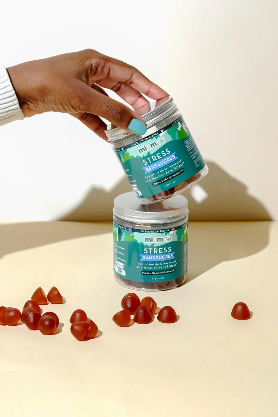 Compléments alimentaires gummies Stress sans sucres