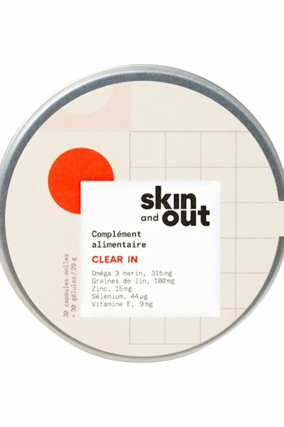 Compléments alimentaires stop boutons Clear in