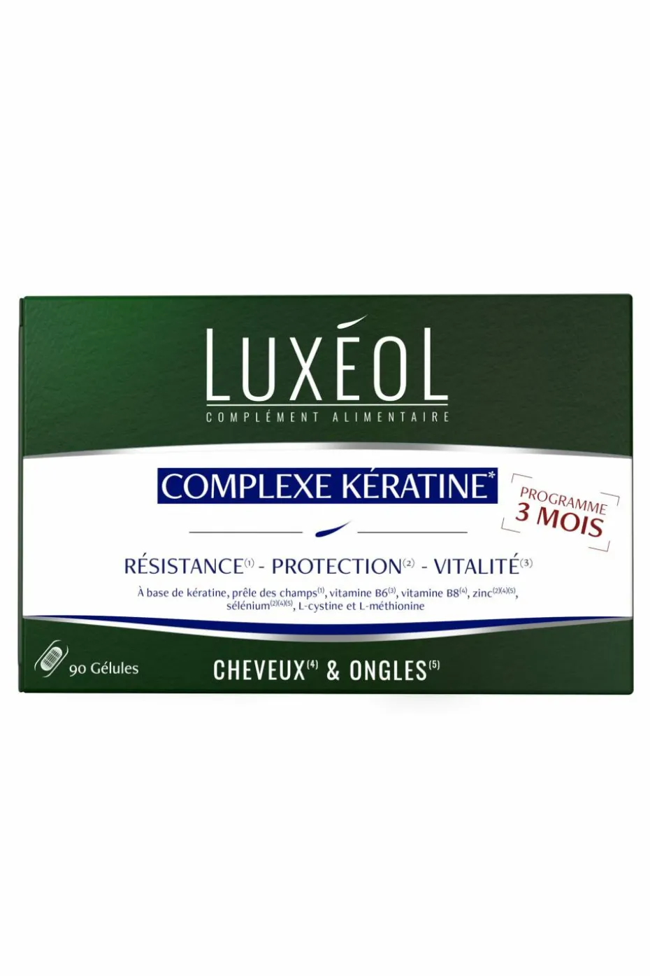 Compléments alimentaires vitalité cheveux et ongles à la kératine