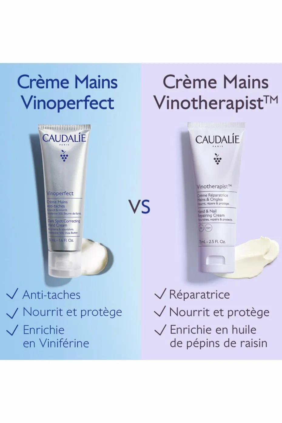 Crème mains anti-taches Vinoperfect