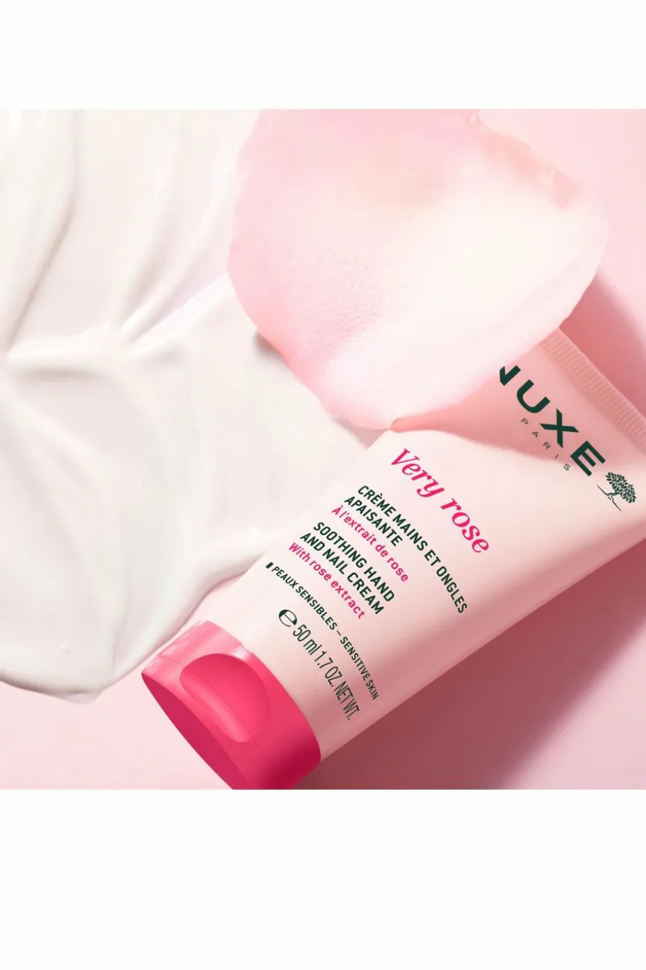 Crème mains et ongles apaisante Very Rose