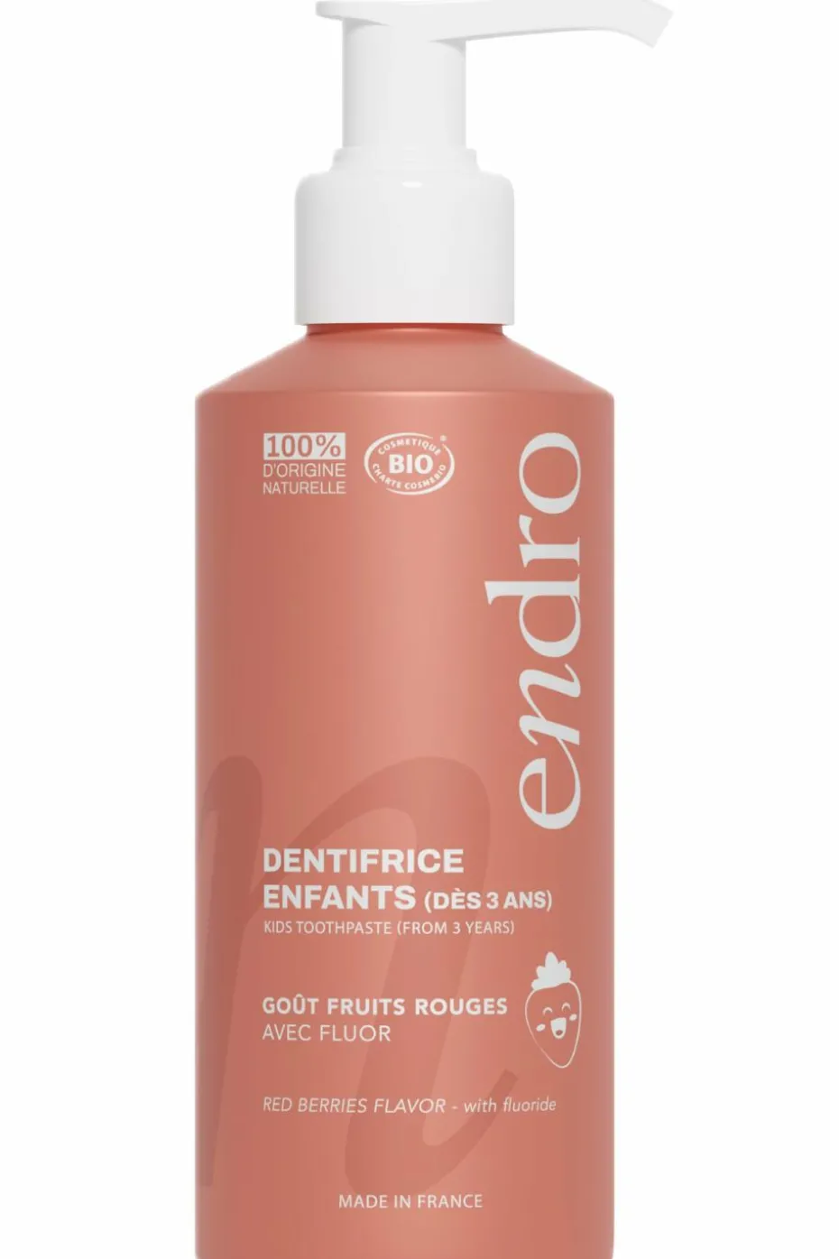 Dentifrice gel fruits rouges fluor