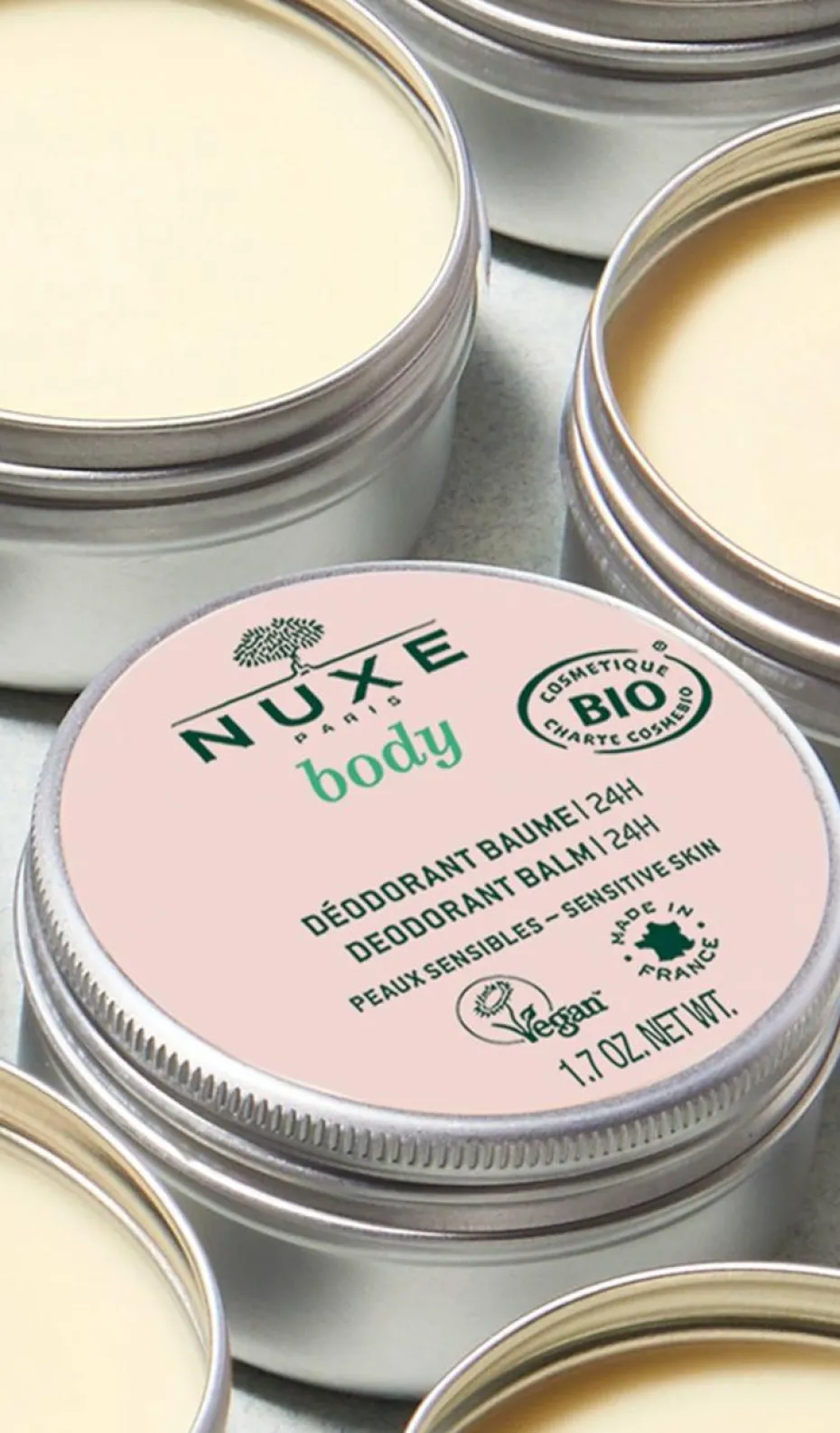 Déodorant baume peaux sensibles bio