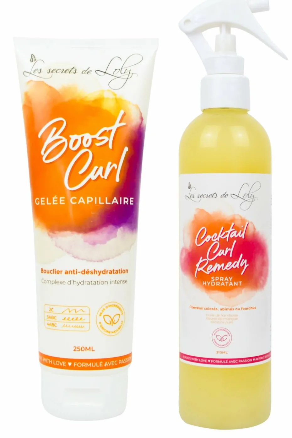 Duo de soins sans rinçage hydratant et réparateur pour cheveux secs et abîmés