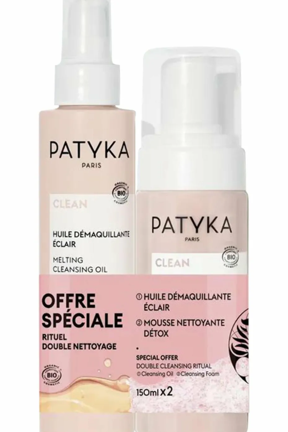 Duo double nettoyage pour visage Clean