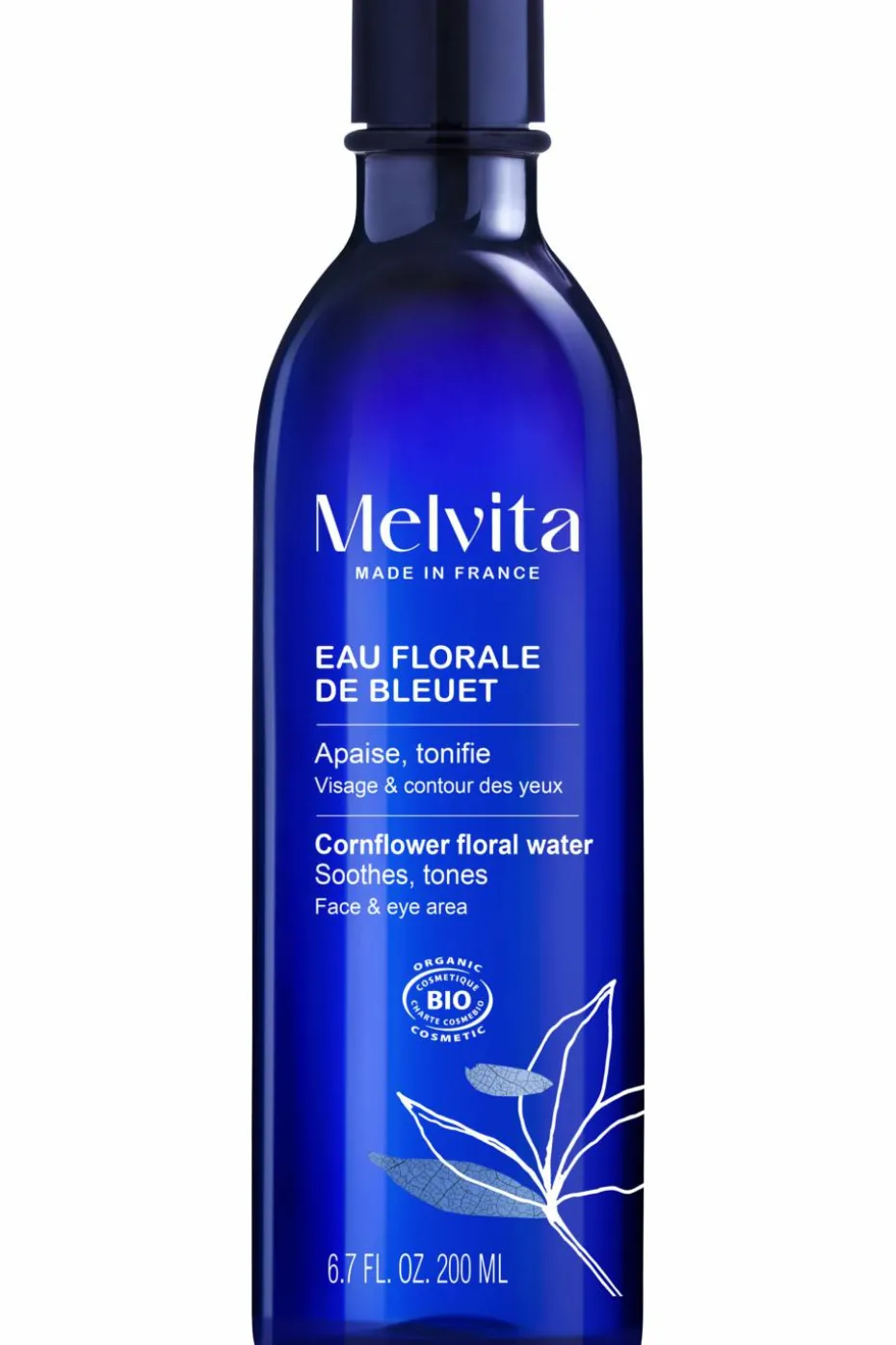 Eau florale de bleuet des champs