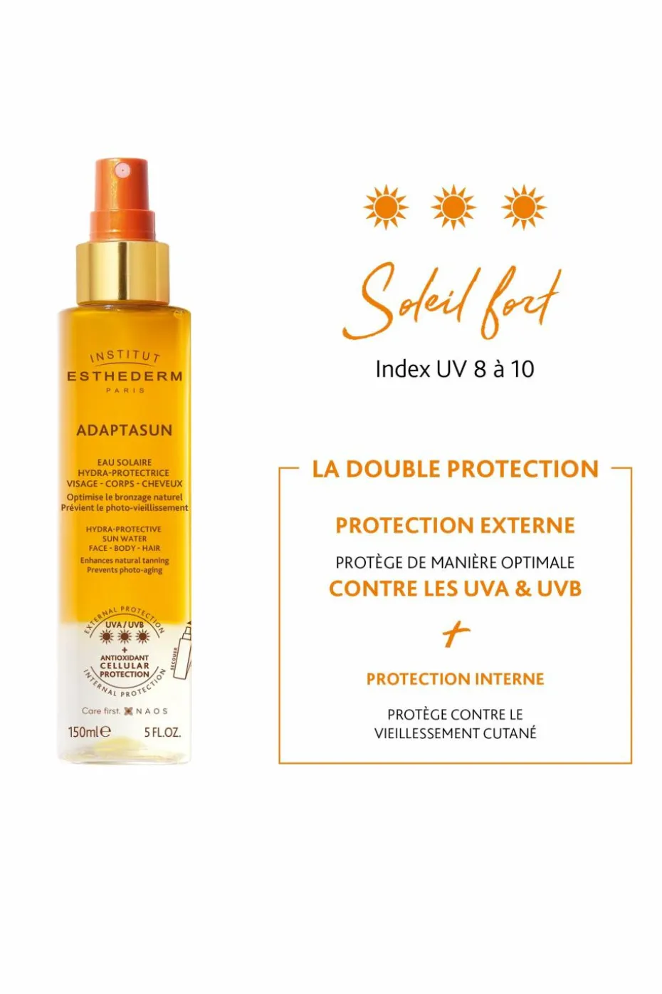 Eau solaire hydra-protectrice Adaptasun