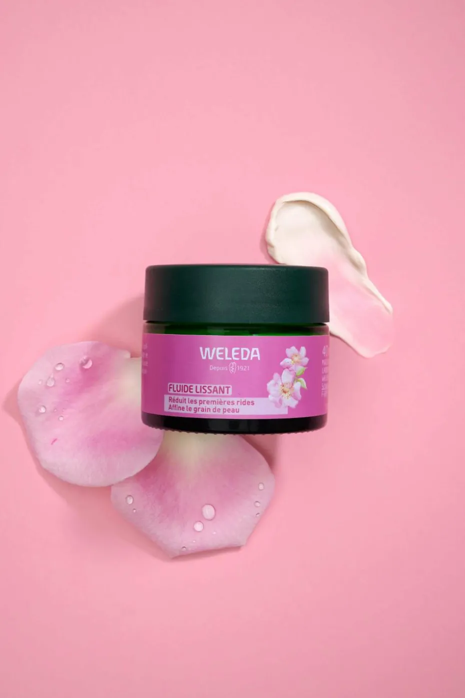 Fluide lissant Rose musquée & Thé blanc