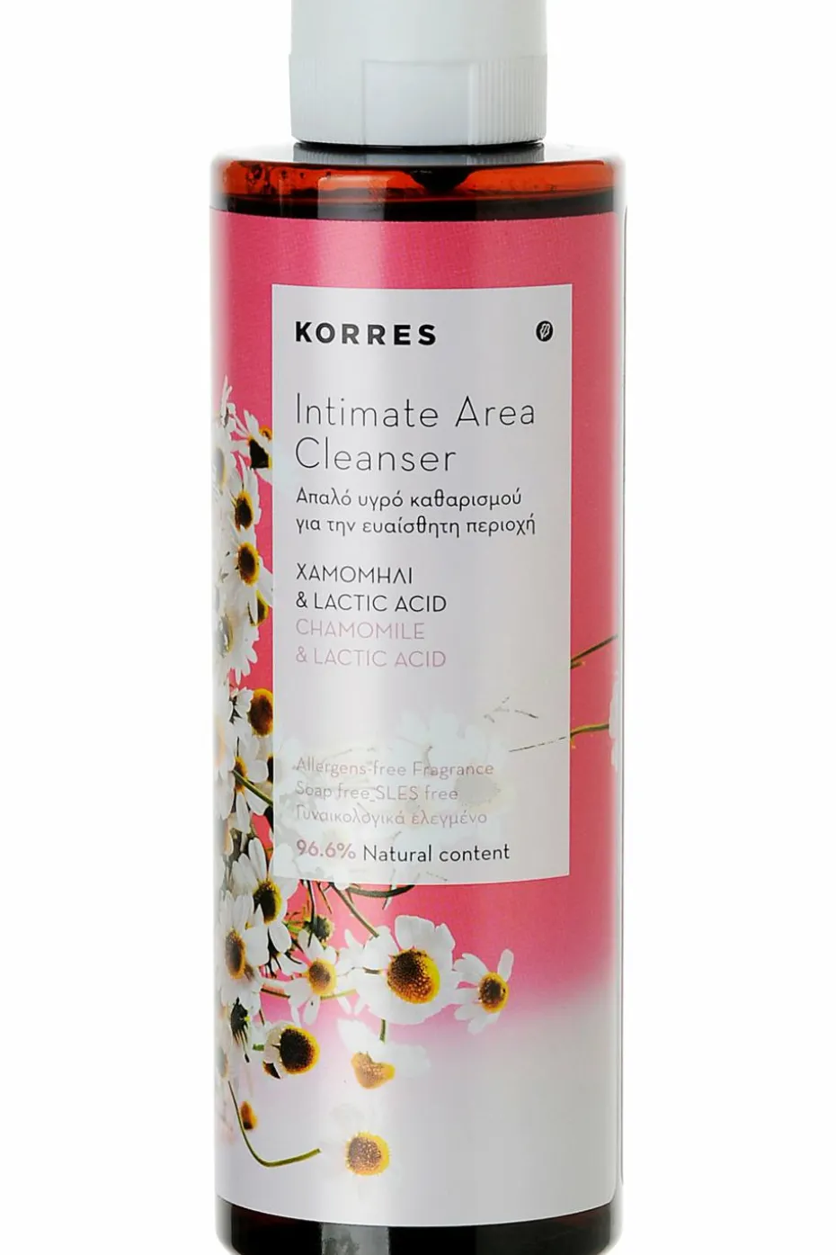 Gel moussant nettoyant intime camomille et acide lactique
