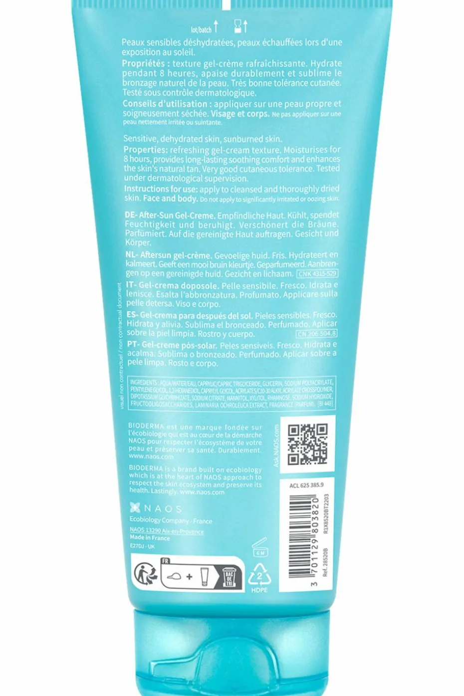 Gel-crème après soleil Photoderm AS Fraich
