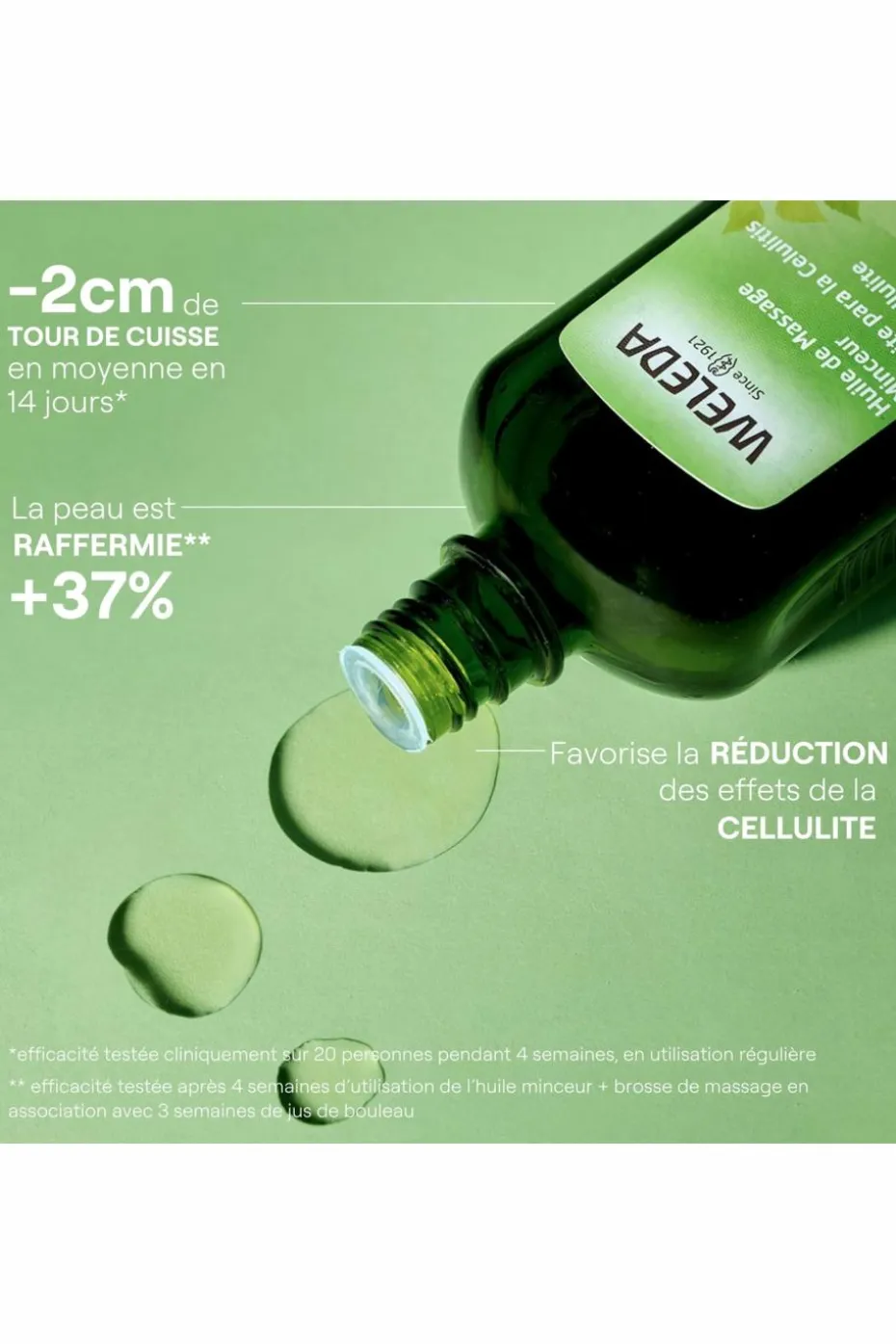 Huile de massage minceur au bouleau
