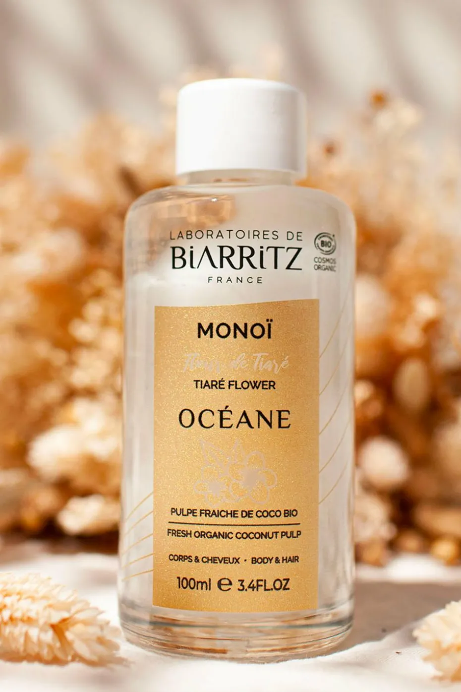 Huile de monoï à la fleur de tiaré