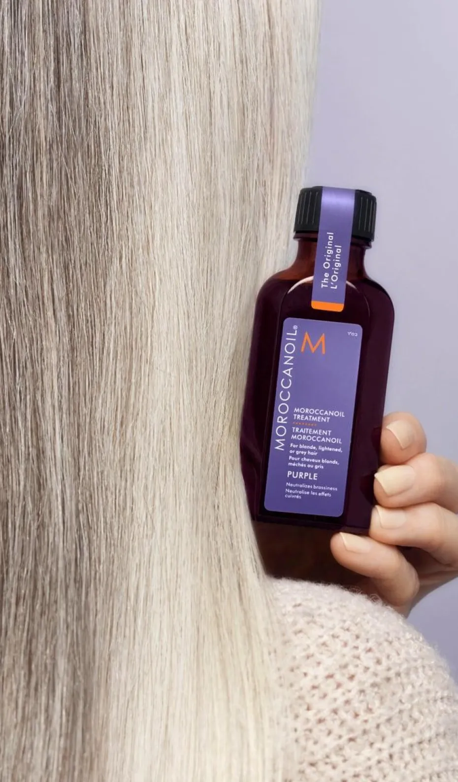 Huile de soin Purple pour cheveux blonds