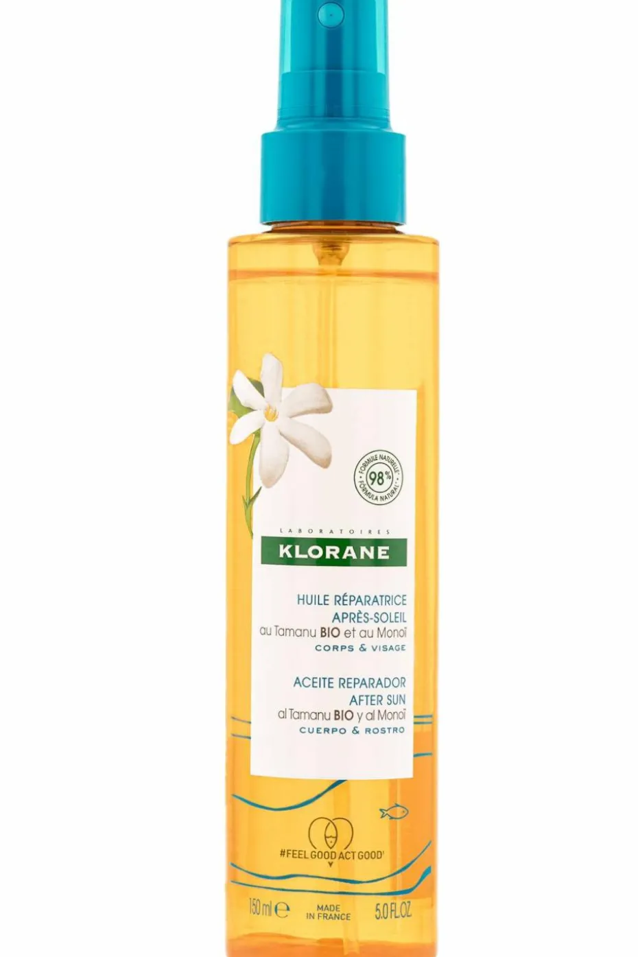 Huile réparatrice après-soleil au Tamanu bio et Monoï