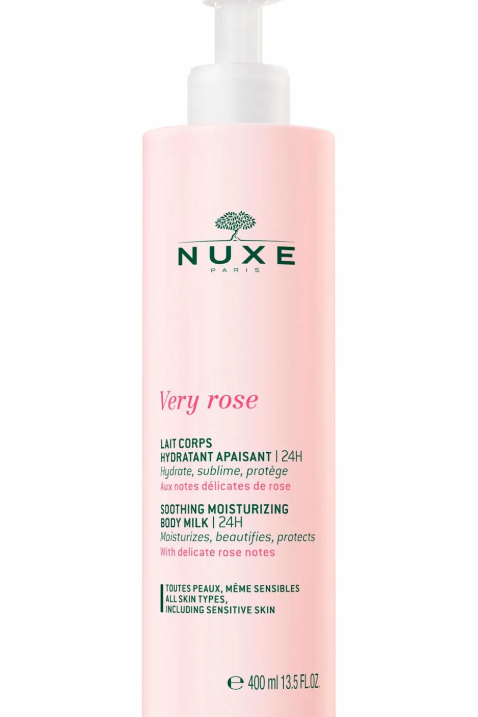 Lait corps hydratant apaisant Very Rose