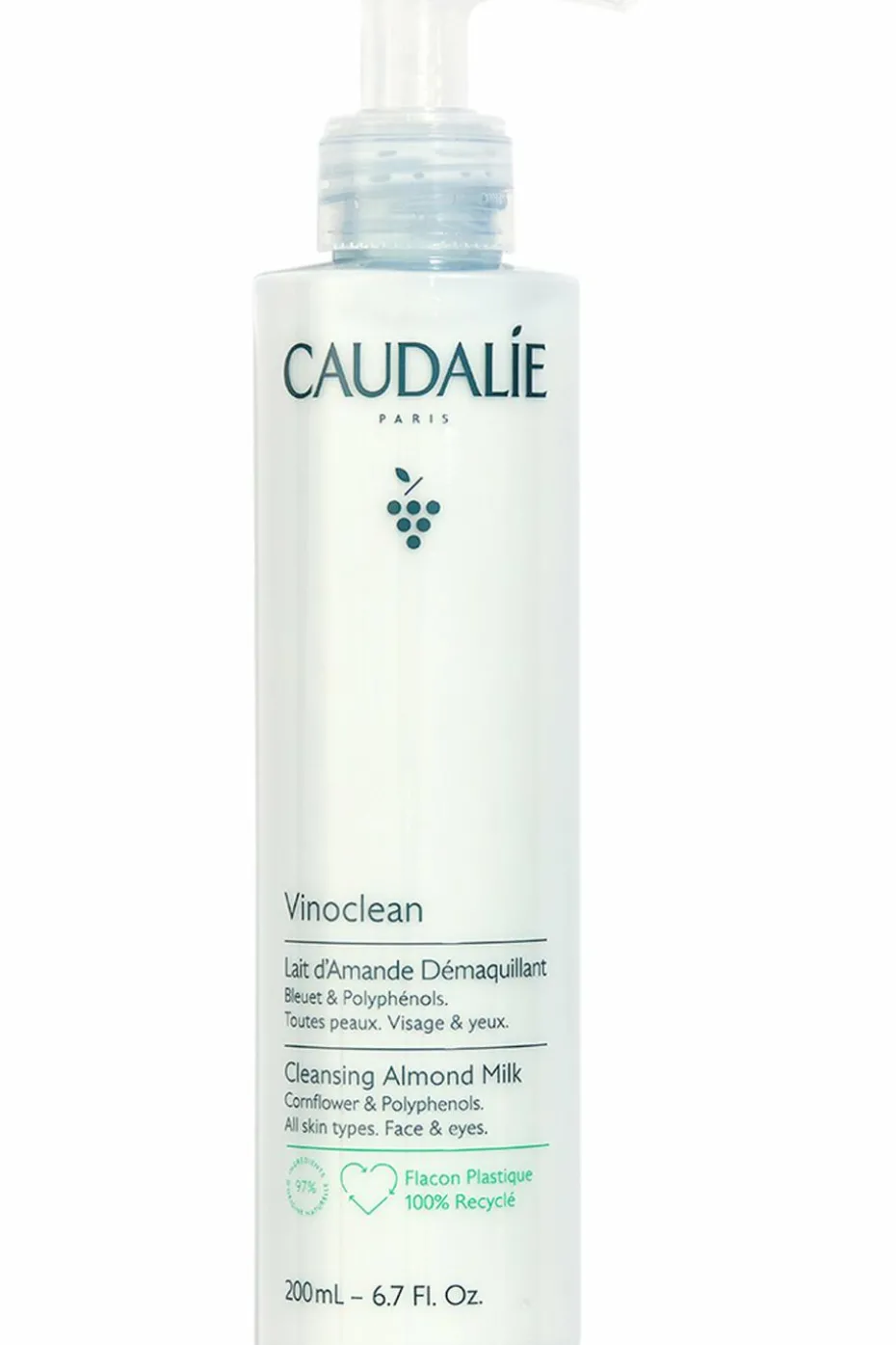 Lait d’amande démaquillant Vinoclean