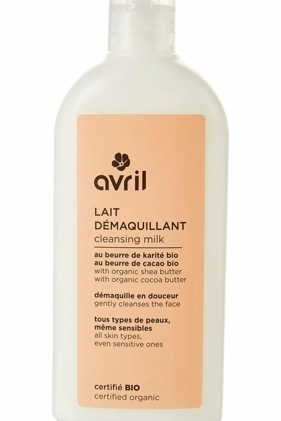 Lait démaquillant bio