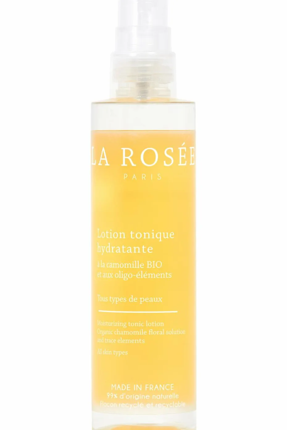 Lotion tonique hydratante aux oligo-éléments et hydrolats floraux