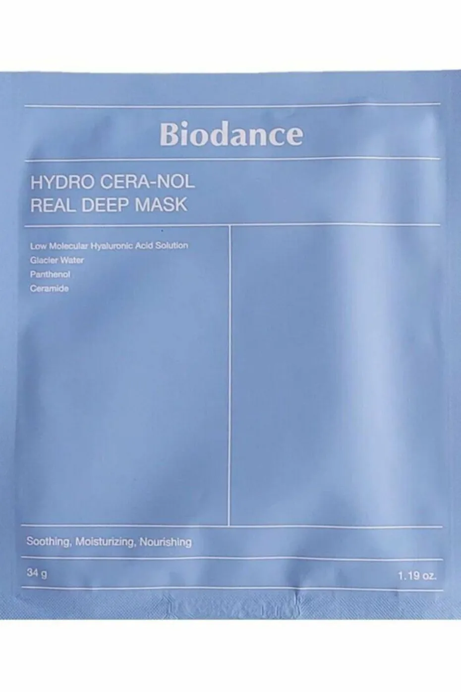 Masque hydratant intense à l’acide hyaluronique et aux céramides