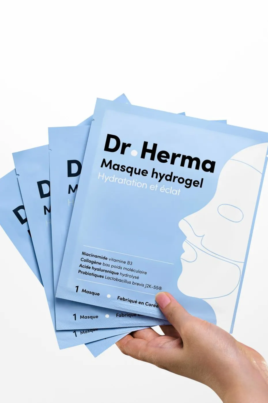 Masque hydrogel hydratation et éclat