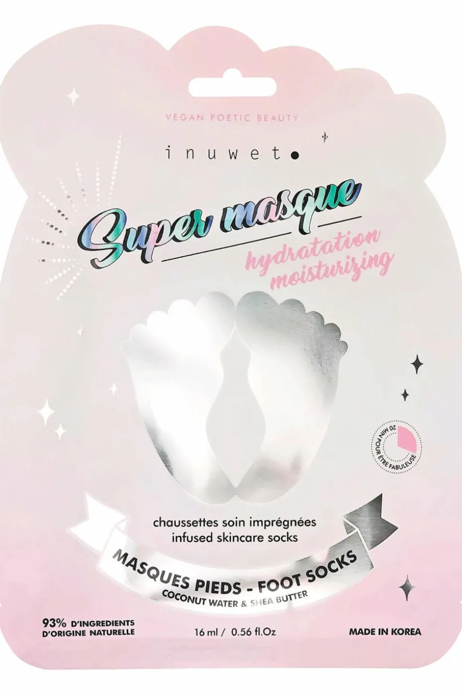 Masque pieds hydratant