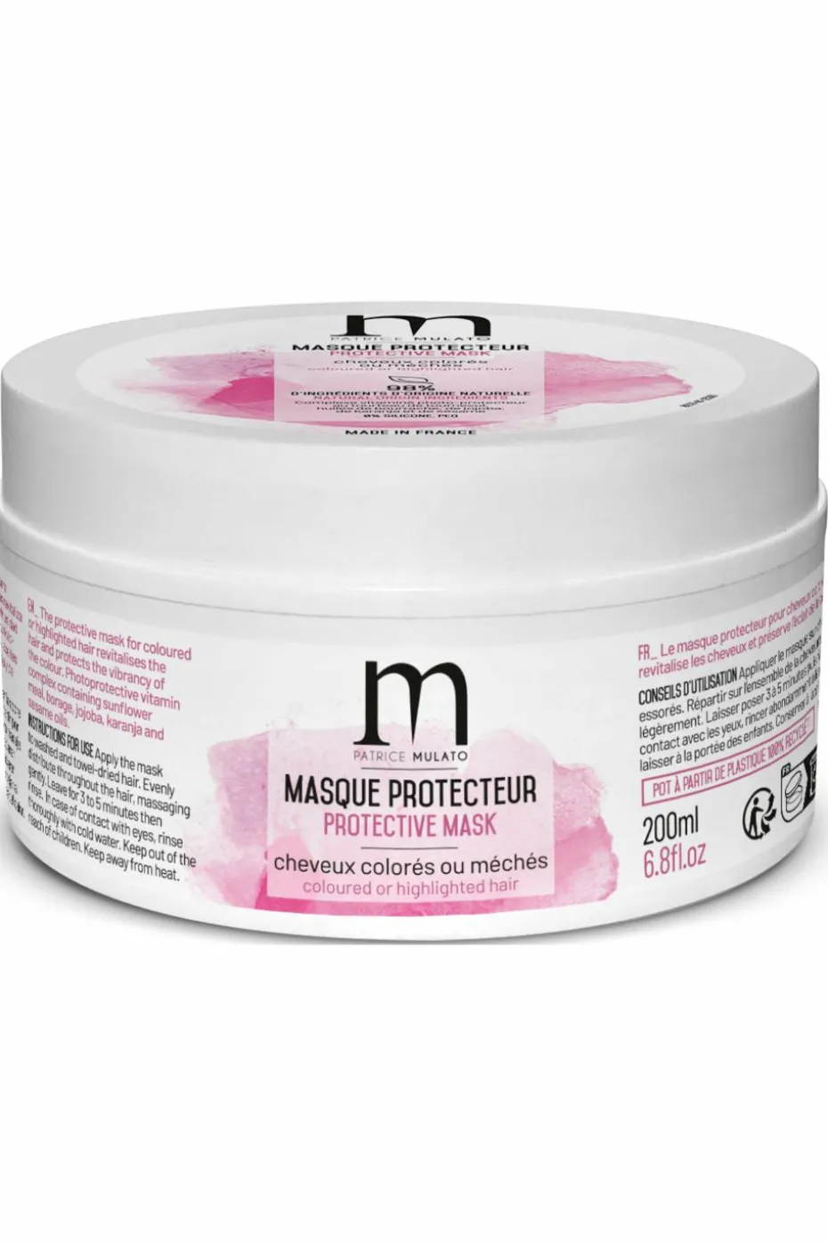 Masque protecteur cheveux colorés ou méchés
