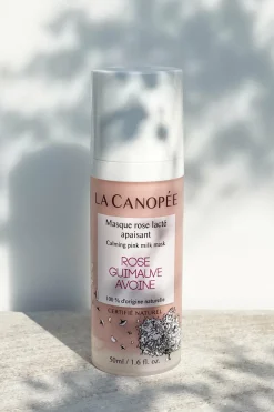 Masque rose lacté apaisant visage