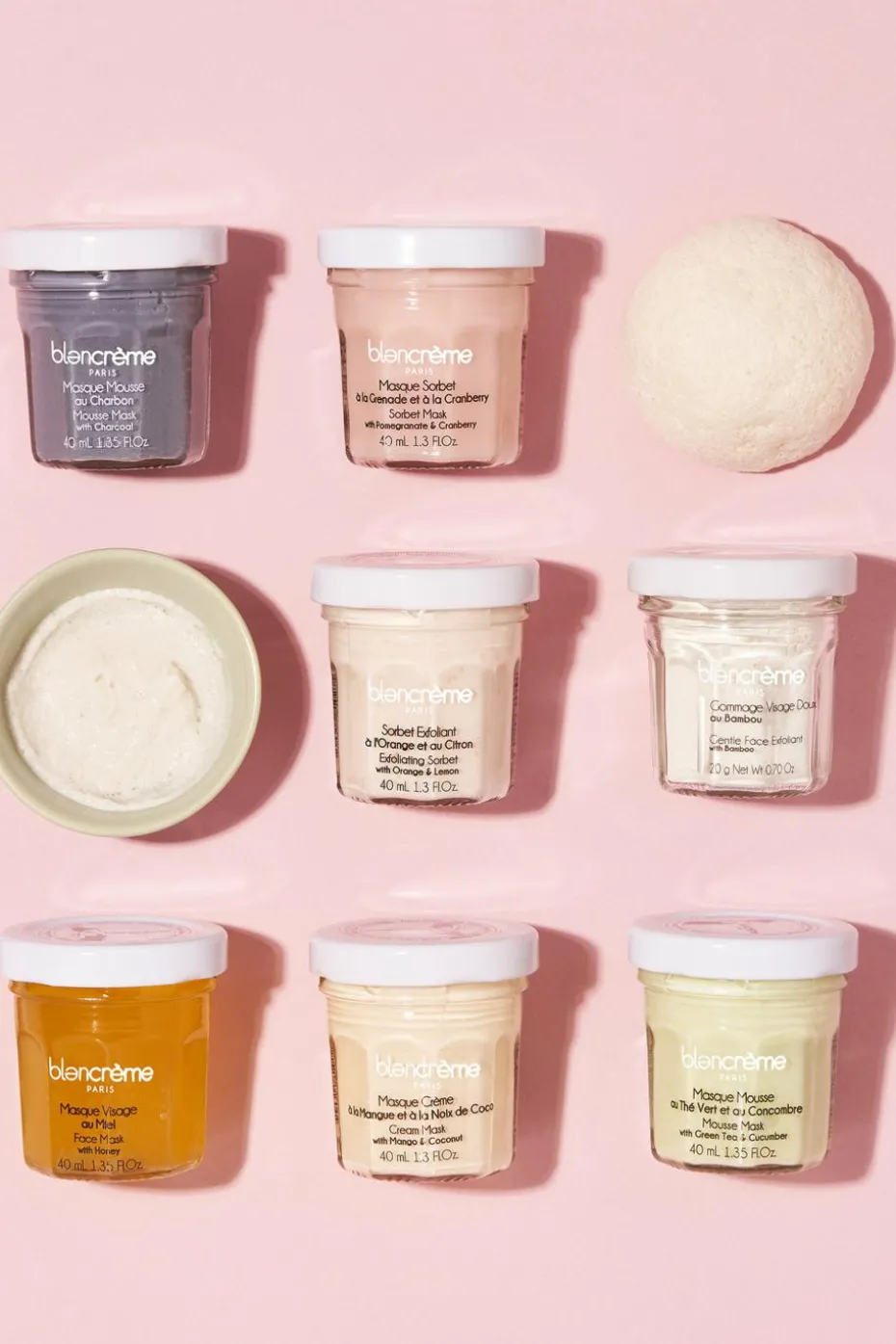 Masque visage éclat sorbet cranberry & grenade