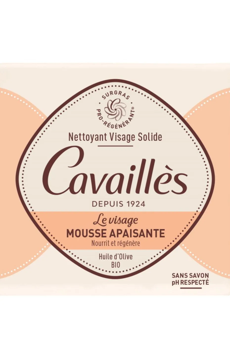 Nettoyant visage solide mousse apaisante