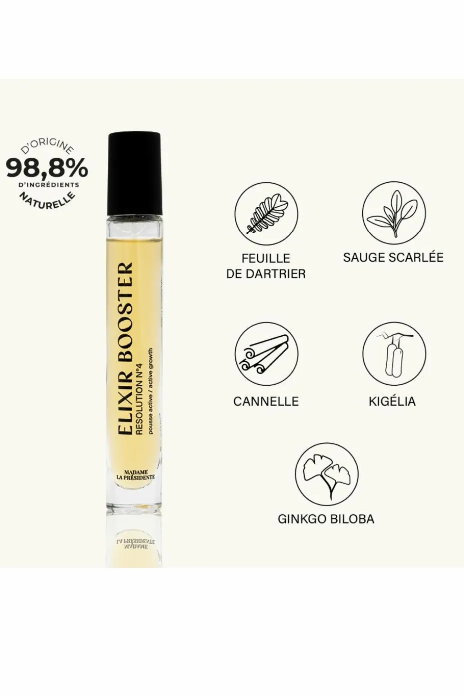 Roll-on pousse des cheveux Elixir Booster Résolution n°4