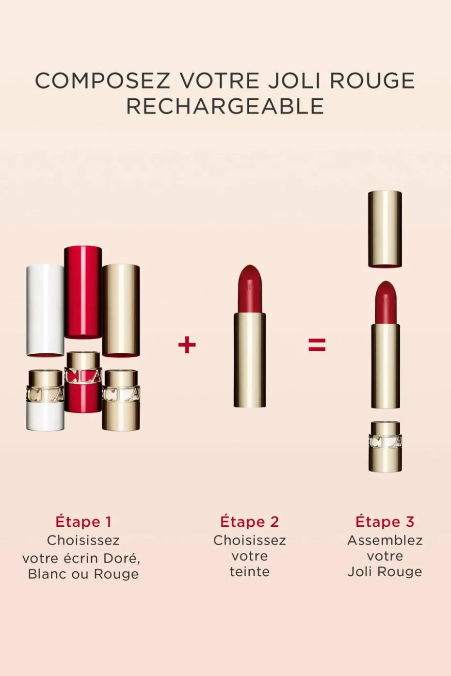 Rouge à lèvres rechargeable Joli Rouge Mat