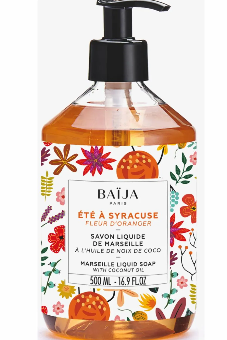 Savon Liquide de Marseille Été à Syracuse Fleur d’Oranger