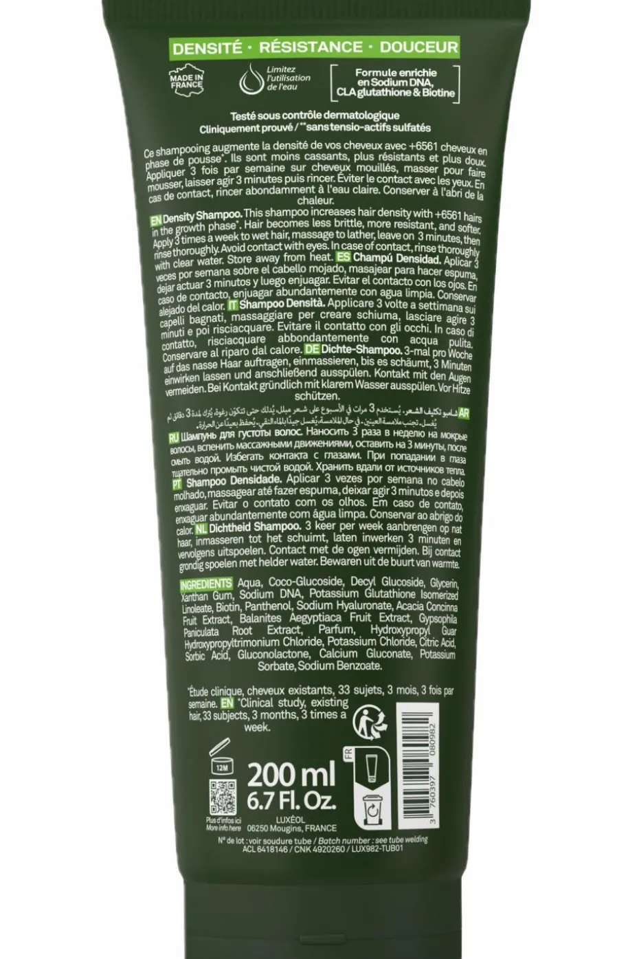 Shampoing densité