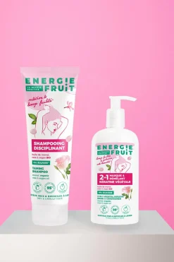 Shampoing disciplinant anti-frisottis au monoï rose et à l’huile d’Argan