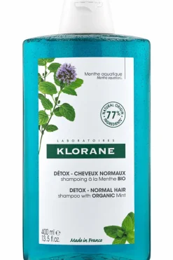 Shampoing détox à la Menthe aquatique bio pour cheveux normaux