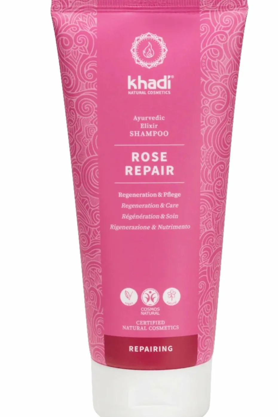 Shampoing Rose Repair pour cheveux secs et abîmés